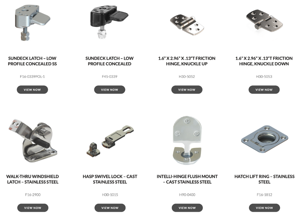 TACO Marine specialty boat hinge, boat latch, hinge for boat